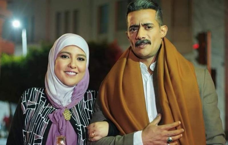 مي كساب ومحمد رمصان من مسلسل جعفر العمدة 