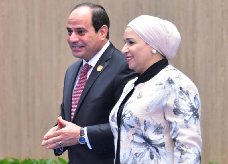 الرئيس السيسي وقرينته يشهدان اليوم احتفالية المرأة المصرية والأم المثالية