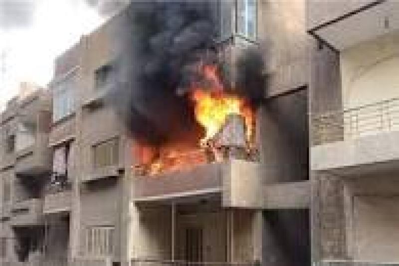 السيطرة على حريق شقة سكنية في الجيزة