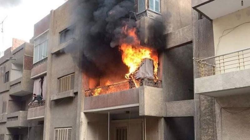 بسبب التوصيلات العشوائية.. إصابة طفل في حريق شقة بسوهاج
