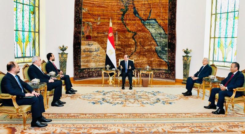 الرئيس السيسي يستقبل رئيس نواب العراق