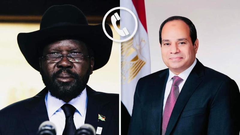 الريس السيسي ورئيس جنوب السودان 