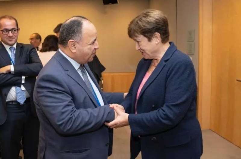 وزير المالية مع مديرة صندوق النقد الدولي