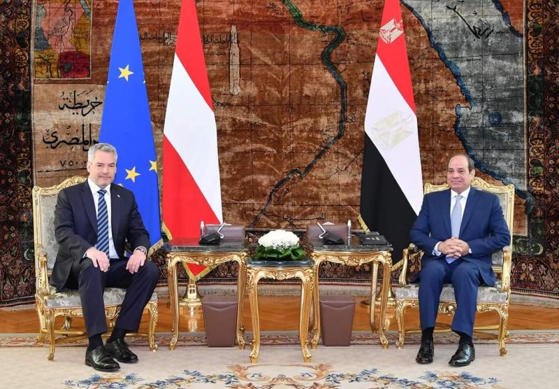 سد النهضة وأزمة السودان على رأس مباحثات الرئيس السيسي والمستشار النمساوي