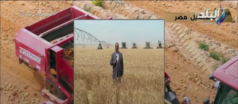 الرئيس السيسي يفتتح موسم حصاد القمح بـ«الفيديو كونفرانس»
