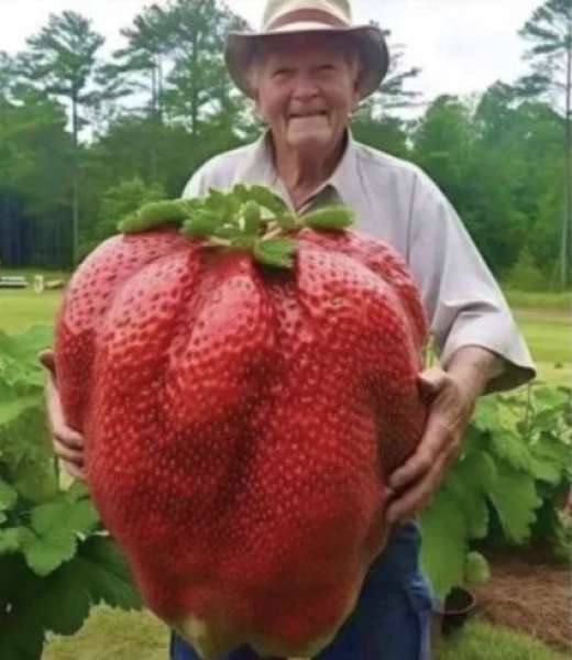 أكبر فراولة بالعالم 