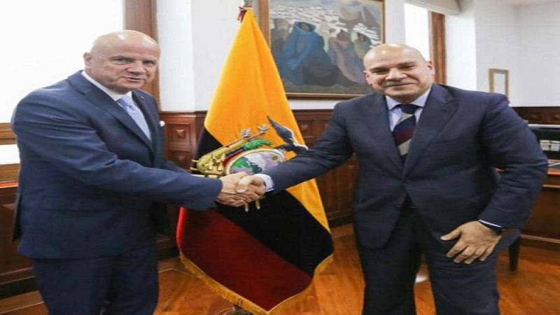 سفير مصر ونائب الرئيس الأكوادوري