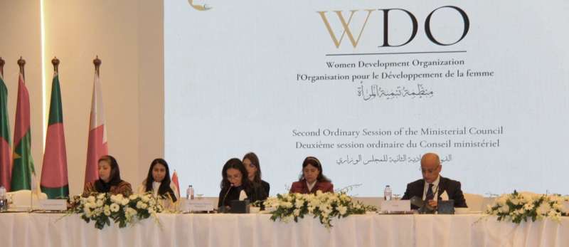 مايا مرسي تترأس الجلسة الافتتاحية لمنظمة تنمية المرأة في دورتها الثانية