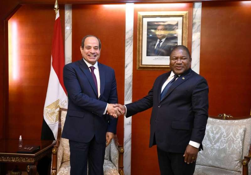 الرئيس السيسي يؤكد وجود آفاق واسعة لتطويرالتعاون الاقتصادي بين مصر وموزمبيق
