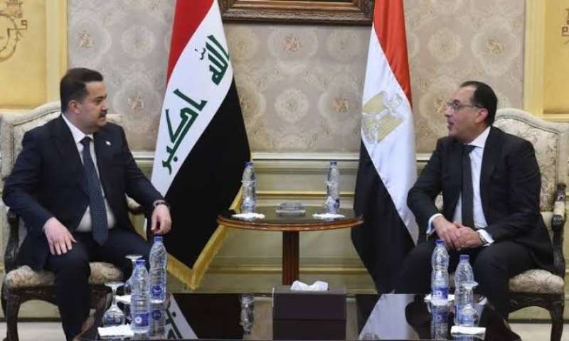 رئيس الوزراء المصري ونظيره العراقي 