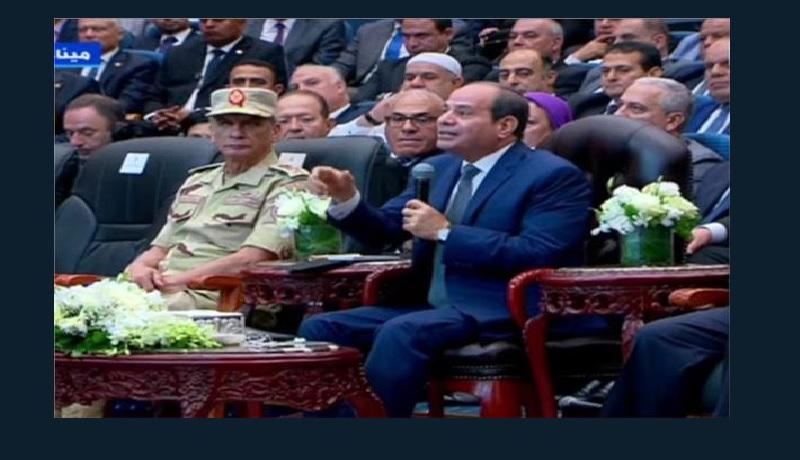 الرئيس السيسي خلال افتتاح محطة تحيا مصر متعددة الأغراض بميناء الإسكندرية