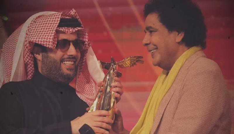 محمد منير وتركي آل الشيخ في السعودية