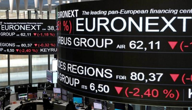 تراجع مؤشرات الأسهم الأوروبية بعد رفع الفائدة 0.25%