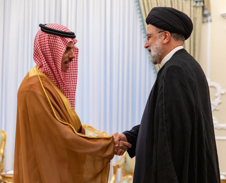 وزير الخارجية السعودي والرئيس الإيراني 2023