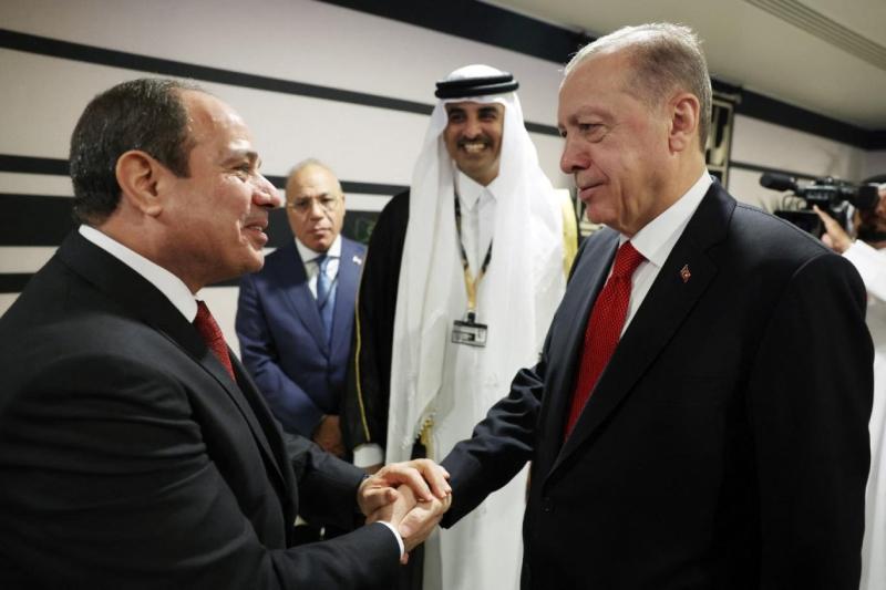 الرئيس عبد الفتاح السيسي وأردوغان 