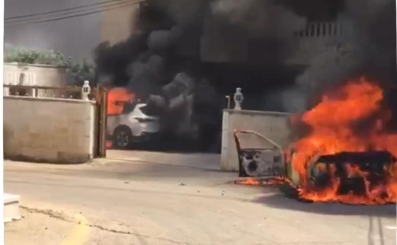 مجزرة في «ترمسعيا».. مستوطنون يحرقون 30 منزلا و60 سيارة للفلسطينيين