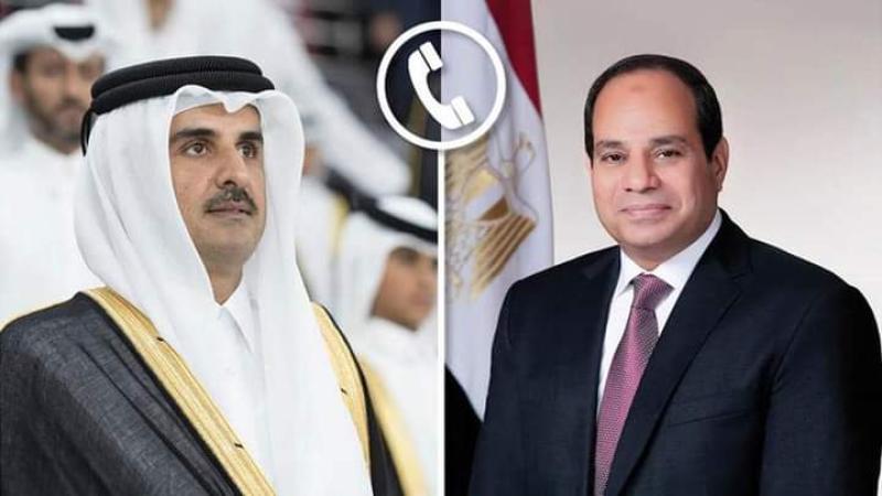 أمير قطر يهنئ الرئيس السيسي بعيد الأضحى المبارك
