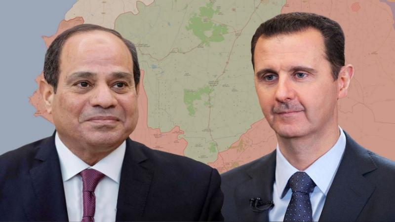 الرئيس السيسي وبشار الأسد