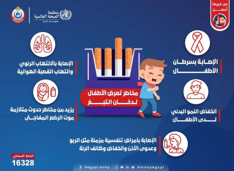 «الصحة»: تعرض الرضع لدخان السجائر قد يؤدي للوفاة