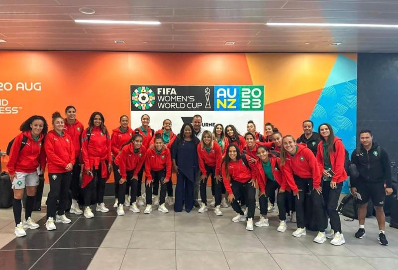 بعثة منتخب المغرب النسائية تصل إلى أستراليا لخوض كأس العالم للسيدات 2023