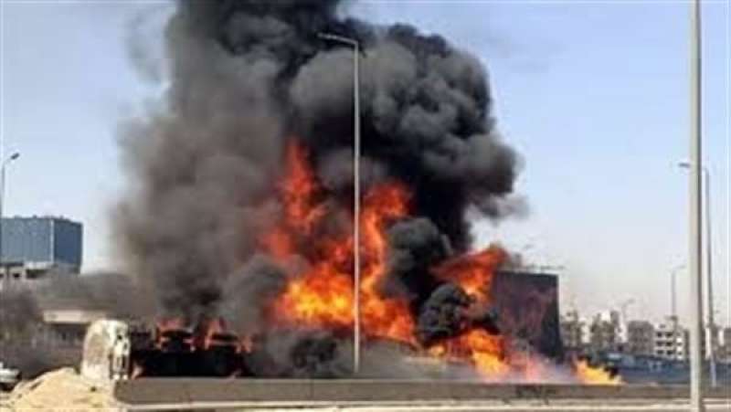 تفاصيل حريق مولد كهرباء في طريق مصر إسكندرية الصحراوي