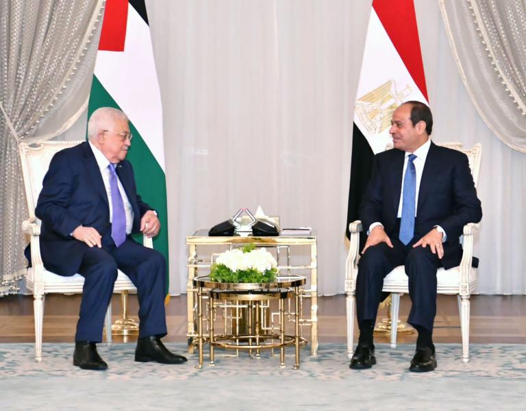 الرئيس السيسي يؤكد دعم مصر الثابت والتاريخي للشعب الفلسطيني