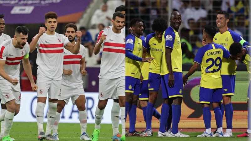 إلغاء هدفين .. الزمالك والنصر السعودي «حبايب» في الشوط الأول