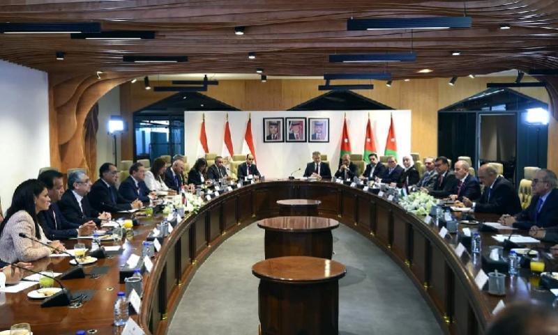 رئيسا وزراء مصر والأردن 