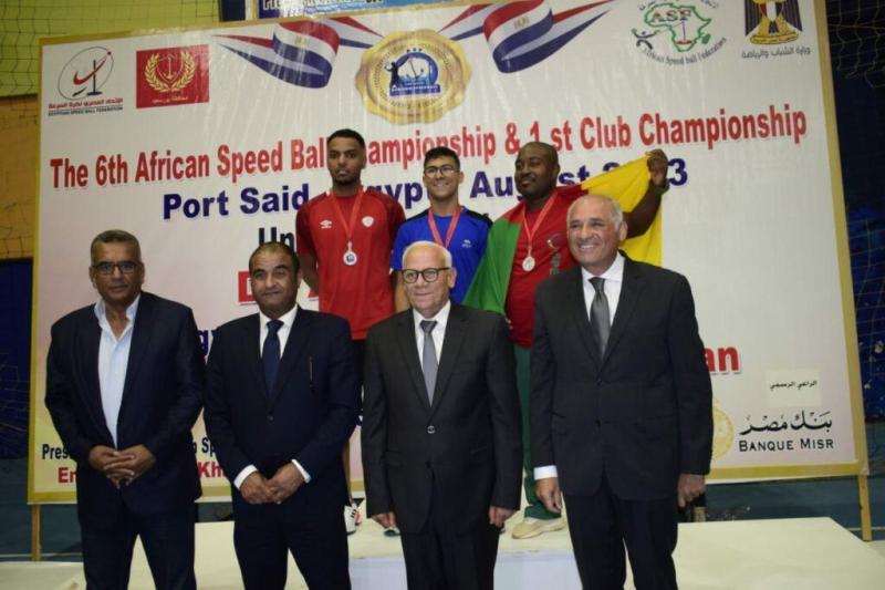 افتتاح البطولة الإفريقية السادسة لكرة السرعة بمحافظة بورسعيد