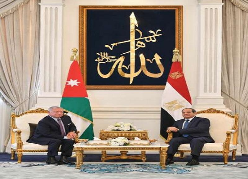 ملك الأردن يشيد بجهود الرئيس السيسي في استضافة القمة الثلاثية