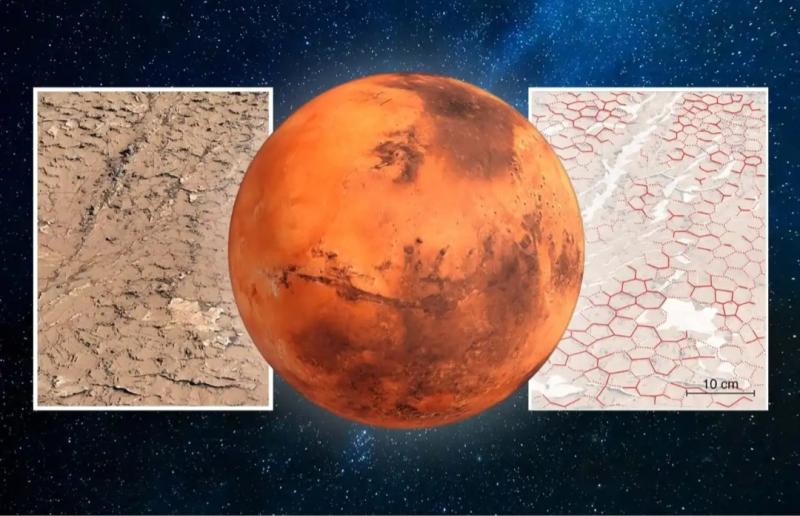 علماء يكتشفون وجود شقوق طينية على الكوكب الأحمر تشبه الأرض