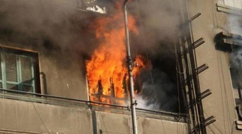 إخماد حريق شقة سكنية في منطقة إمبابة