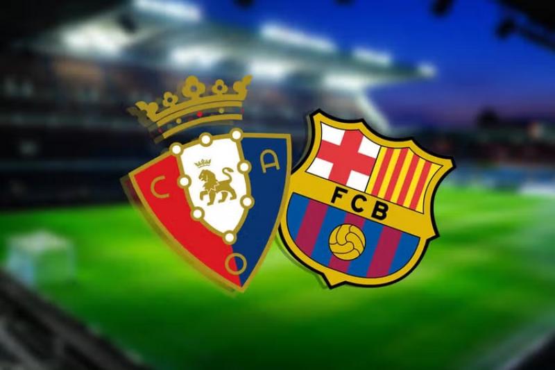 موعد مباراة برشلونة وأوساسونا في الدوري الإسباني والقنوات الناقلة