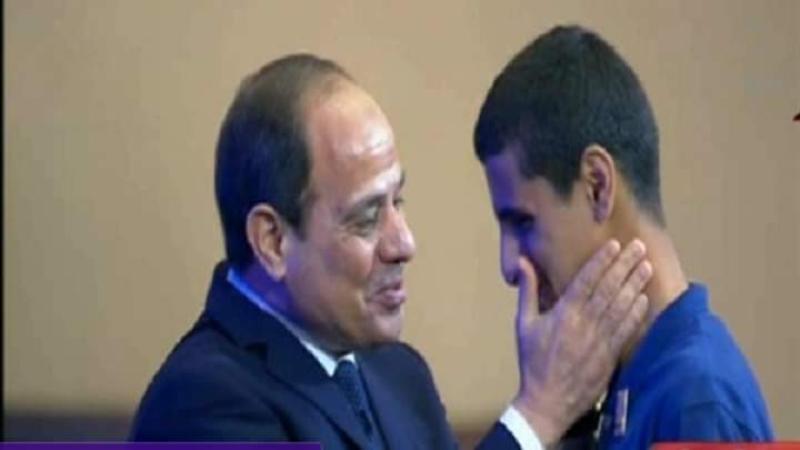 الرئيس عبد الفتاح السيسي يحتفي بمحمود وبإنجازاته
