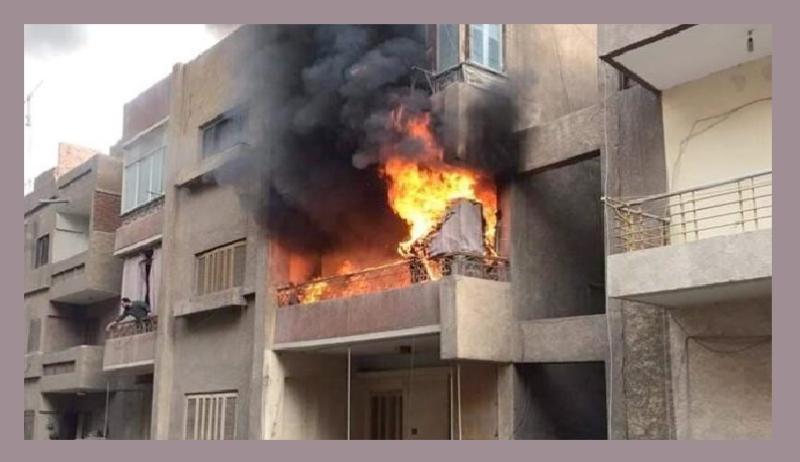 الحماية المدنية تسيطر على حريق شقة بفيصل