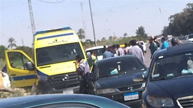 إصابة 5 سيدات في حادث تصادم على الطريق الزراعي بمركز الواسطى