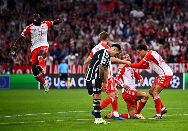 بايرن ميونخ ينتصر على مان يونايتد 4 - 3 في مباراة مثيرة بدوري أبطال أوروبا