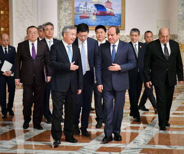 الرئيس السيسي يستقبل وفدا صينيا رفيع المستوى