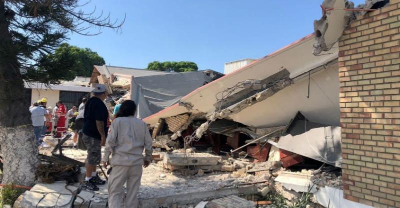 انهيار سقف كنيسة في المكسيك