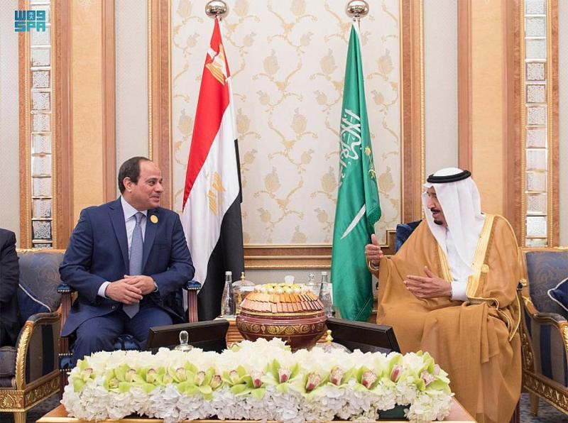 الملك سلمان والرئيس عبد الفتاح السيسي