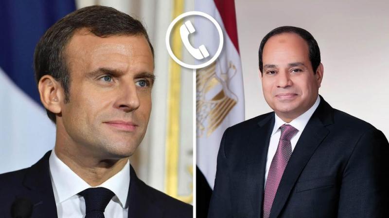 الرئيس السيسي يتلقى اتصالا من نظيره الفرنسي لبحث احتواء التصعيد بين الفلسطينيين والإسرائيليين