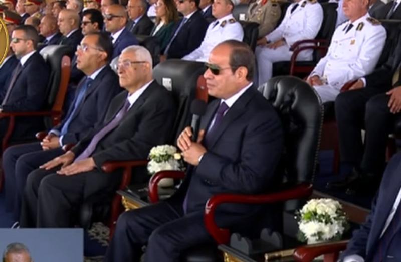 الرئيس السيسي خلال حفل تخريج دفعة جديدة من أكاديمية الشرطة 