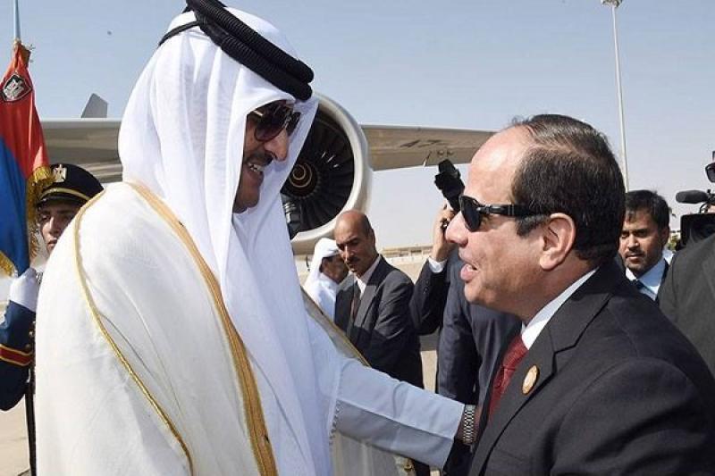 الرئيس السيسي وأمير قطر يناقشان التوترات الحالية في الأراضي الفلسطينية