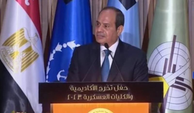 الرئيس السيسي: لم يكن لمصر تطلعات بتجاوز حدودها أو الطمع في أرض الآخرين
