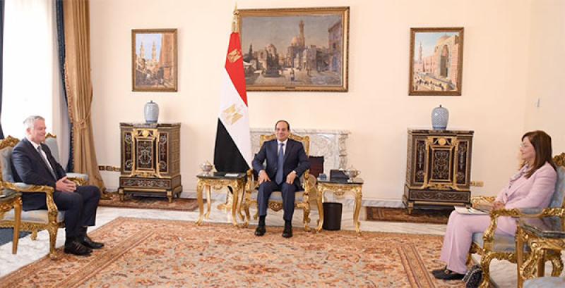 الرئيس يشيد بمستوى التعاون القائم بين مصر ومنظمة التعاون الاقتصادي والتنمية