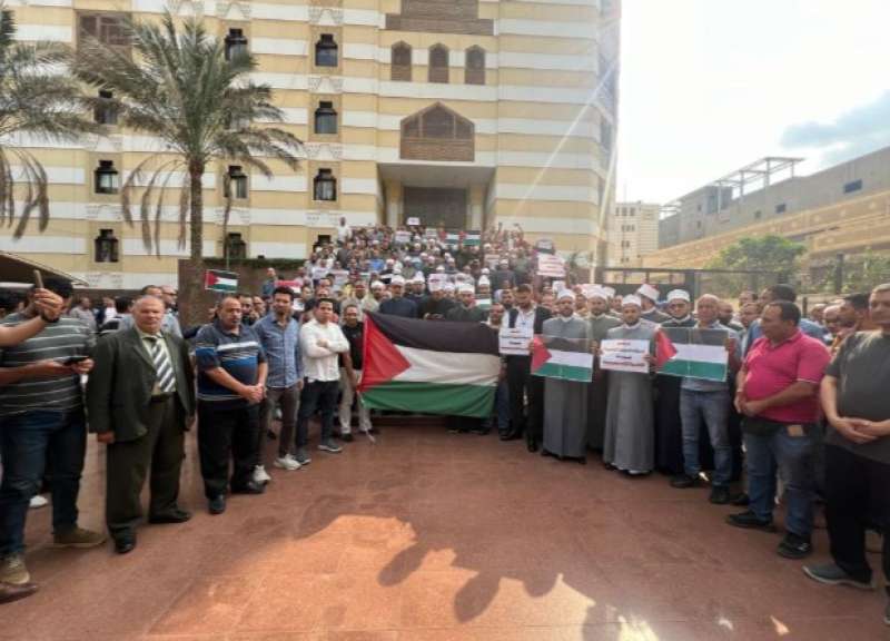 وقفة احتجاجية بمشيخة الأزهر تضامنًا مع الشعب الفلسطيني