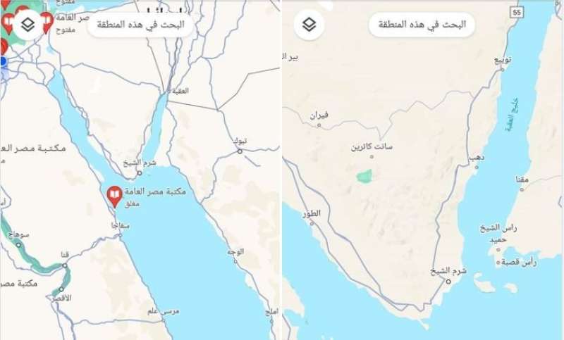 حذف اسم سيناء من خرائط جوجل يثير غضب الملايين.. خبراء التكنولوجيا يجيبون