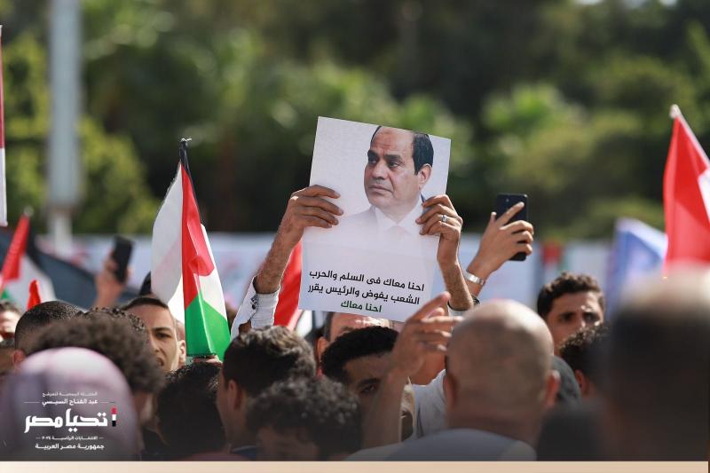 حملة الرئيس السيسي تعلن رفضها للقصف الاسرائيلي على غزة وتؤيد القيادة السياسية من إجراءات لحفظ الأمن والسلام