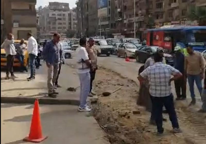 رئيس حي الهرم يتابع التوسعات الجديدة بشارع فيصل