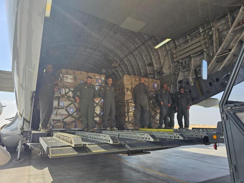 مطار العريش يستقبل طائرات مساعدات لغزة من تركيا ودبي